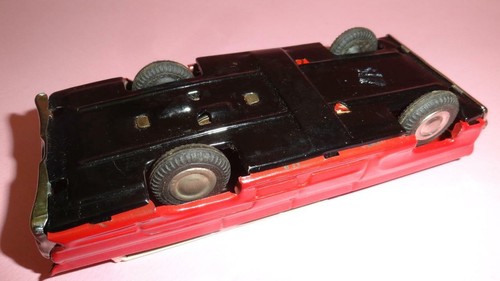 Vtg RANCH WAGON SANYO JAPAN TIN RED FRICTION TOY CAR in ORIGINAL BOX 1970's - Picture 8 of 11