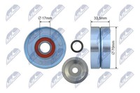 NTY Spannrolle Keilrippenriemen FüR Nissan Pathfinder III R51 3.0 Dci