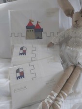 THE  LITTLE WHITE COMPANY  Applique Todler Bed  Duvet Set  X 2 Pillowcases £89