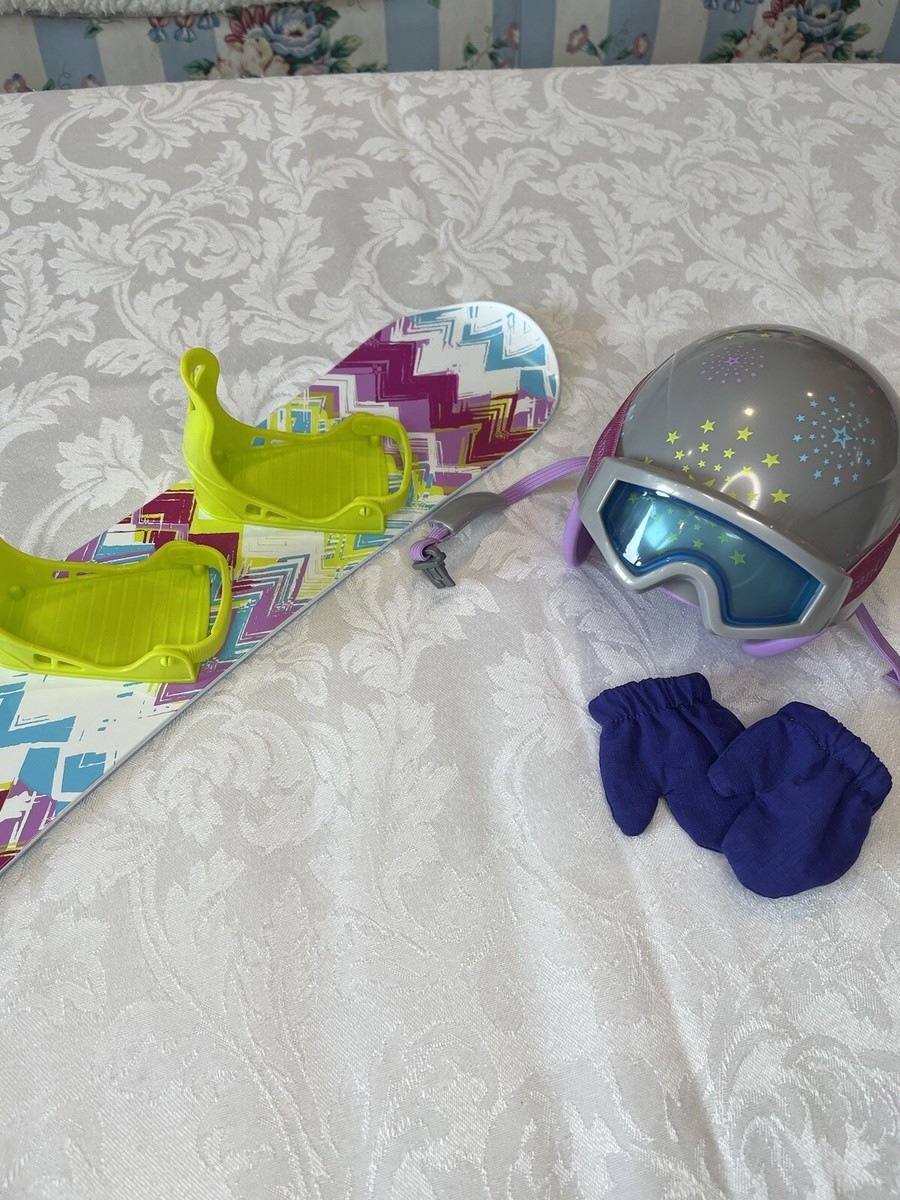 American Girl Doll Snowboard and Helmet Set | eBay