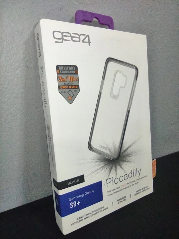 Lot (93) Gear4 Piccadilly Samsung Galaxy S9+ S9 Plus Black Clear Slim Case Skin - Image 3 of 4