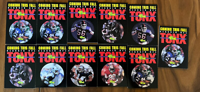 RARE 1993 Classic NFL Tonx Preview NFL Football Pogs Rice, Sanders Lot Of 11