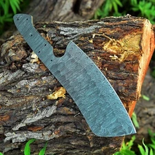 HANDMADE DAMASCUS STEEL MEAT CLEAVER CHOPPER CHEF KITCHEN BLANK BLADE KNIFE