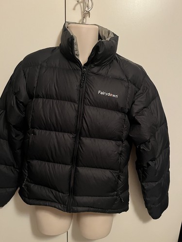 FAIRYDOWN PREMIUM GOOSE DOWN JACKET PUFFER BLACK W’s 12 PACKABLE