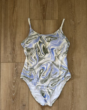 Hurley Women's One Piece Swimsuit Swirl Print Size M