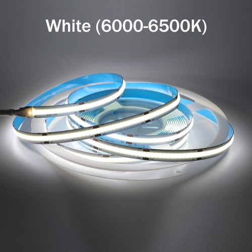 DC 12/24V Flexible 320/528 COB LED Strip Light Flexible 5M Tape Home Decoration - Picture 11 of 15