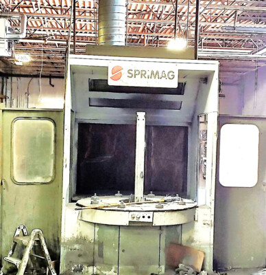 Sprimag Automatic Indexing Painting Machine, With PLC Panel with 8 Gun Controls.