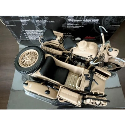 Price Change 1/10 Schuco BMW R75 with Sidecar, German Africa