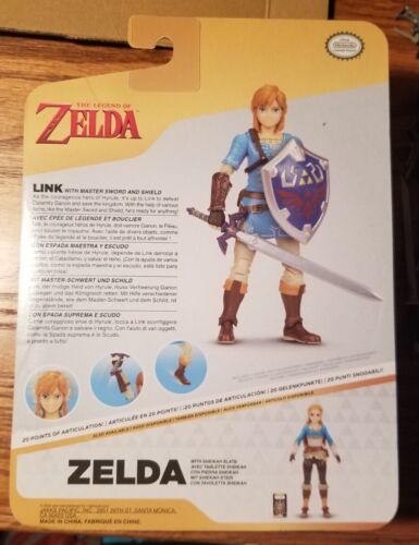 JAKKS PACIFIC LEGEND OF ZELDA LINK WITH MASTER SWORD & SHIELD - WORLD OF NINTENDO - Bild 4 von 4