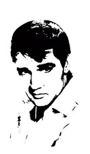 18” ELVIS PRESLEY ICONIC WALL STICKER VINYL MURAL DECAL TRANSFER