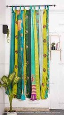 2 Pc Indian Old Recycle Silk Saree Boho Multi...