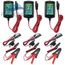 3 Packs Battery Charger Maintainer Trickle 6V 12V 1.5A Car Automatic Motorcycle