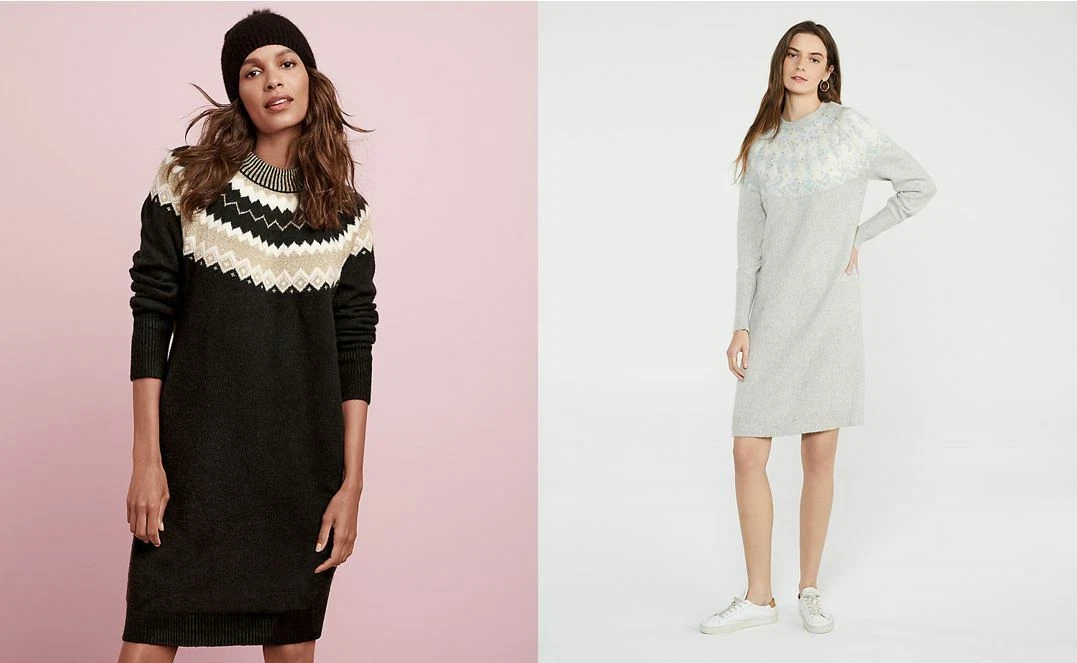 Ann taylor sweater dress sales