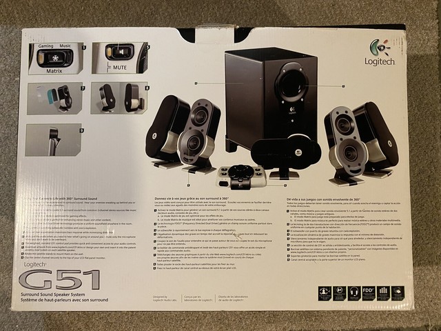 logitech g51 surround sound 5.1 speaker system