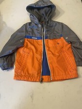 OshKosh Fleece-Lined Hooded Jacket, Boys Size: 24 Months Gray/Orange,m