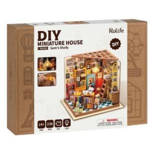 DIY Sam's Study - Miniature House ROLIFE kit creativo di autoassemblaggio - Photo 2/2