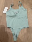 NWT Lululemon Ebb To Street Bodysuit Delicate Mint  Ribbed  ~  Sz 6 ~ Thong — photo 2