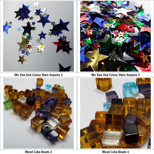 Mixed Bead Sequin Glass Plastic Pearl Seed Mineral 10g 20g 40g Packs 18 TYPE 291 - Picture 8 of 28