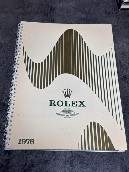 Catalogo anniversario Vintage Rolex Dealer 50 anni della cassa Oyster 1976