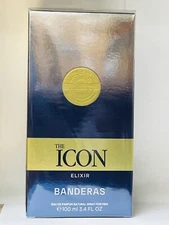Antonio Banderas The Icon Elixir EDP Spray for Men 3.4 oz/100ml BRAND NEW IN BOX