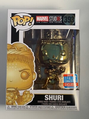 Funko Marvel Studios - Shuri Chrome Pop! Vinyl - Figurine Collector Édition Limitée