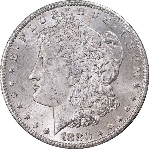 1880-CC GSA Morgan Silver Dollar NGC MS63 Nice Eye Appeal Nice Strike - Picture 1 of 4