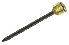 Hardened Picture Pins Nails Hang Frame Brass Nickel Knurled Shim Blued 25-26mm