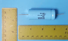 (2Pcs) Capacitors, 60µF, 350V, Mallory TC68, Aluminum Cap Axial , short Leads