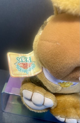 1986 Cavolo Patch Bambini Animali Marrone Maculato Cane Viola Guinzaglio Appendere Tag Vintage - Foto 8 di 19