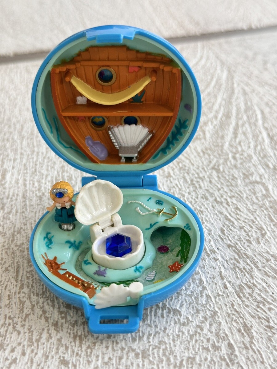 pollypocket◆ポーリーポケット◆ 1992年ヴィンテージ◆新品未開封 1992 Polly Pocket Jeweled Palace Under Sea Adventure Blue Vintage