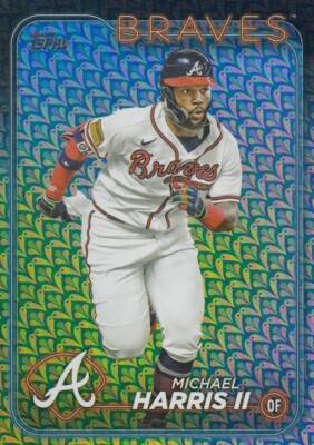MICHAEL HARRIS TOPPS RAINBOW FOIL PARALLEL ATLANTA BRAVES #243 2024 24