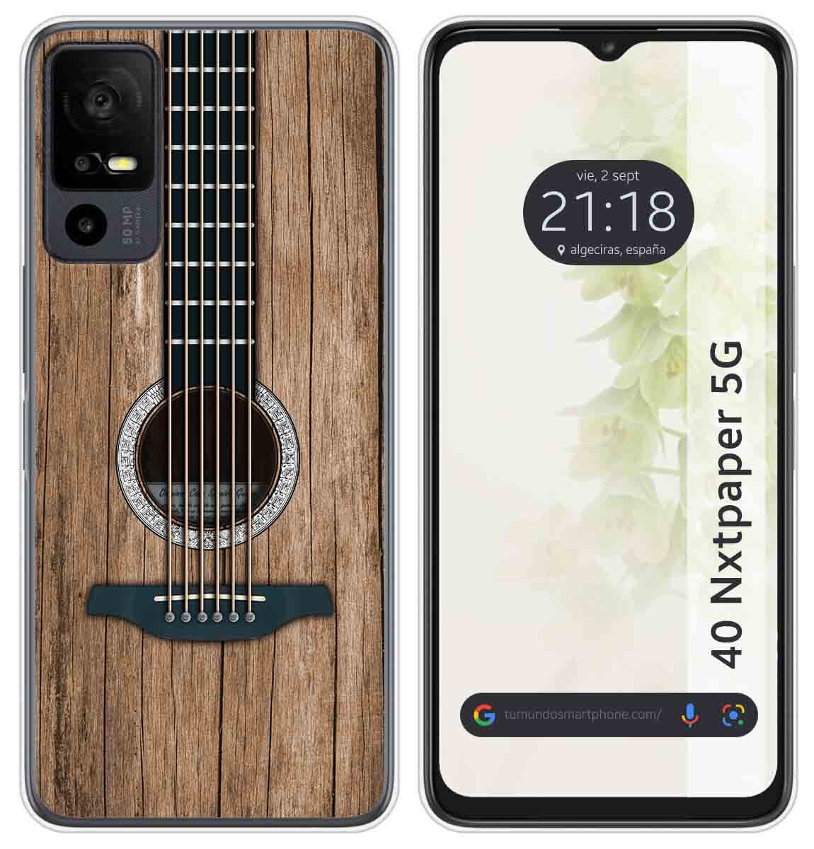 Cover Silicone per TCL 40 NXTPAPER 5G Disegno Legno 11 Disegni