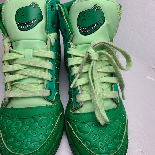 Adidas Top Ten Hi J Rex Toy Story Boys Shoes Green Size US 4.5 UK 4 - Picture 4 of 14