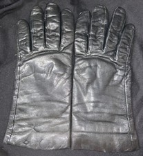 Black Leather Gloves w/ Thinsulate Lining Womens Sz 7