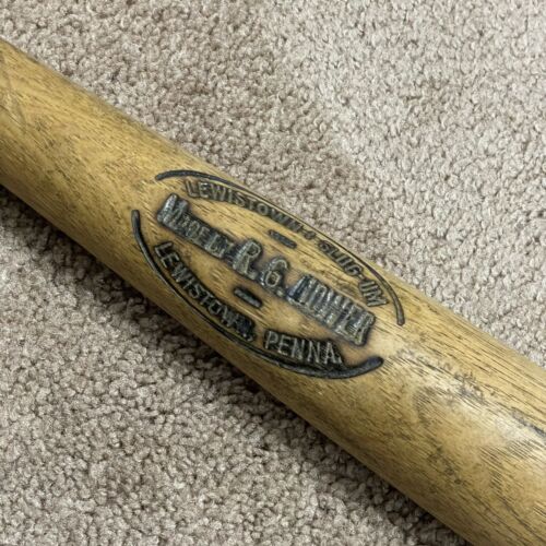 RG Hower I Slug Um Wood Baseball Bat 33” Lewistown PA vintage - Picture 5 of 8