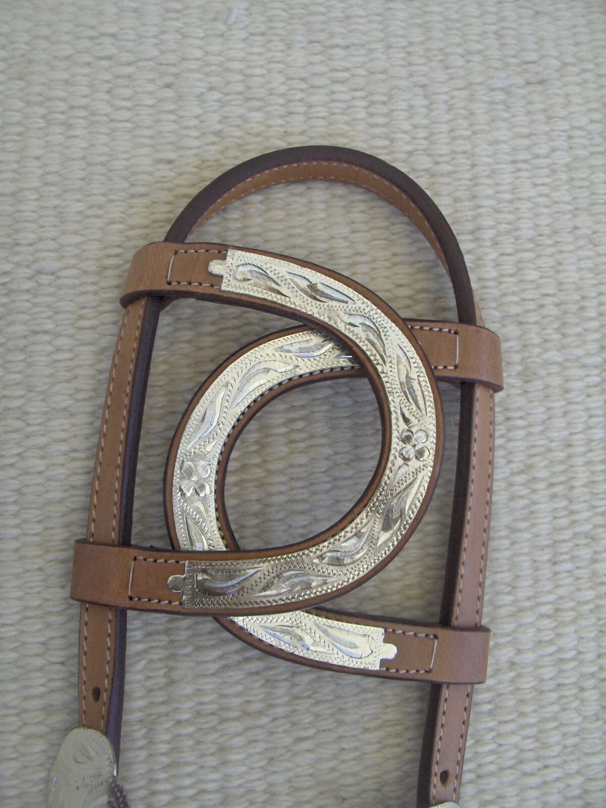 WESTERN SILVER SHOW/TRAIL HEADSTALL/BRIDLE
