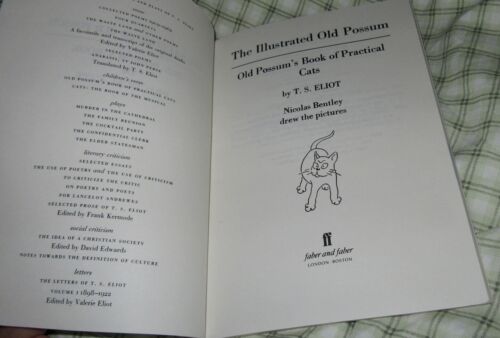 Old Possum's Book of Practical Cats. T S Eliot & Nicolas Bentley sc HERE in MELB - Bild 3 von 12