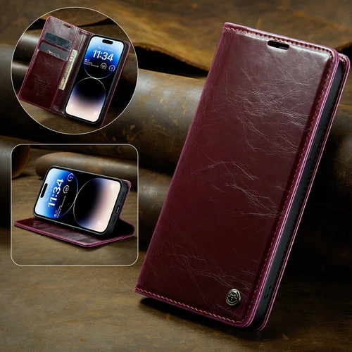 Flip Magnet PU Leder Wallet Handy Tasche Schutz Hülle Bumper Cover Etui Case # - Bild 28 von 30