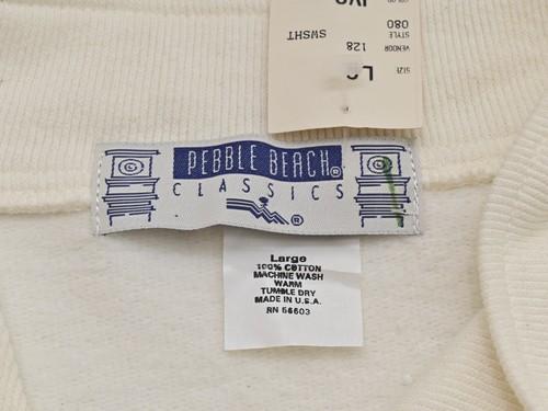 Sudadera de golf de colección Pebble Beach Henley bordada gaiteros escoceses para hombre L - Imagen 4 de 9