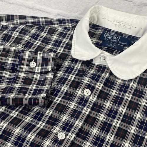 Vintage Polo Ralph Lauren Club Bleeker Custom Fit Shirt Size XL Button Up Check - Picture 14 of 15