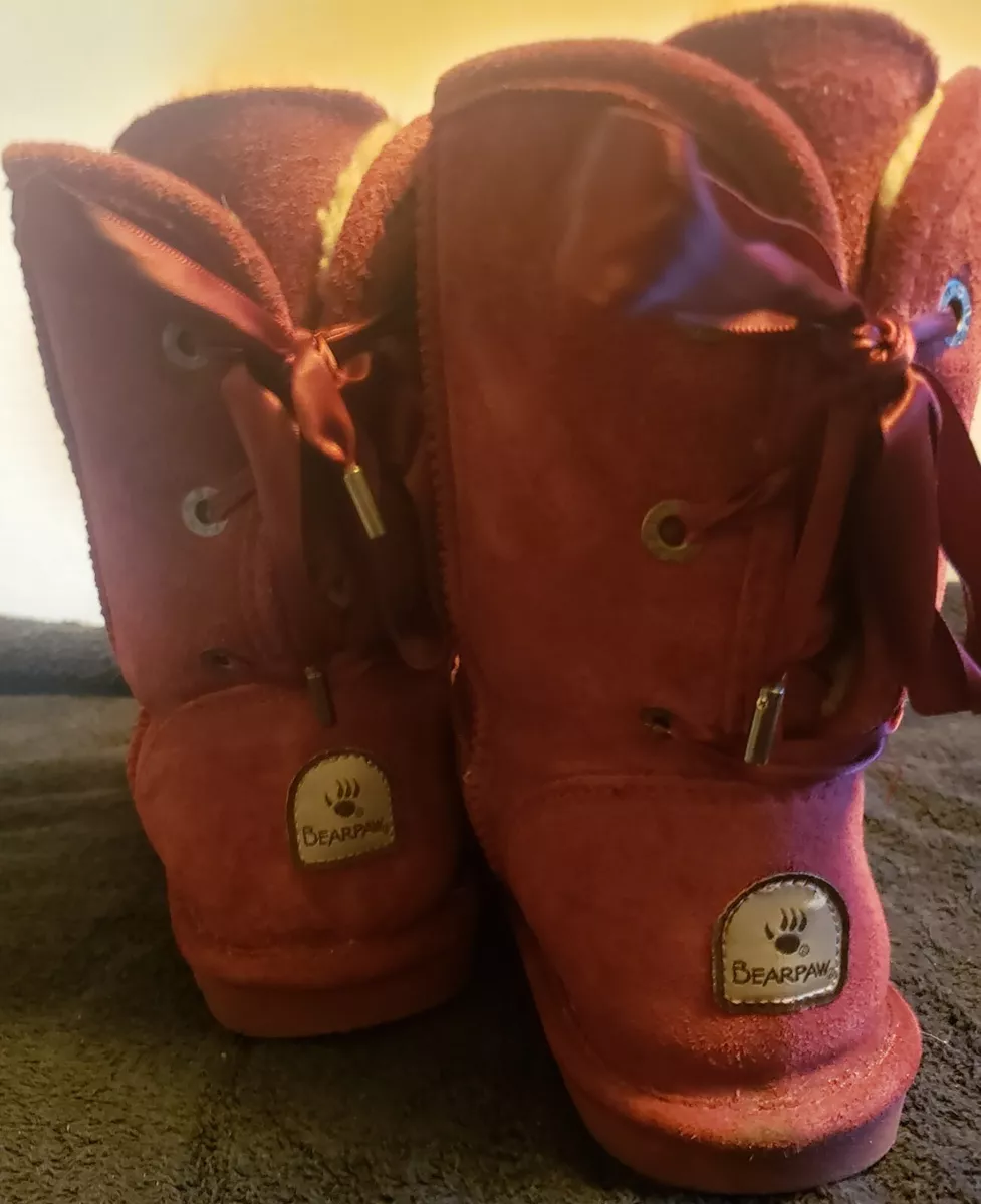 Bearpaw boots clearance burgundy