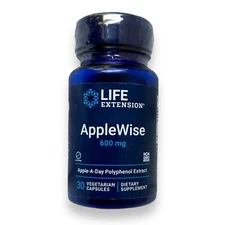 Life Extension Applewise 600 mg 30 Veg Caps, Exp 05/2025 NEW & SEALED