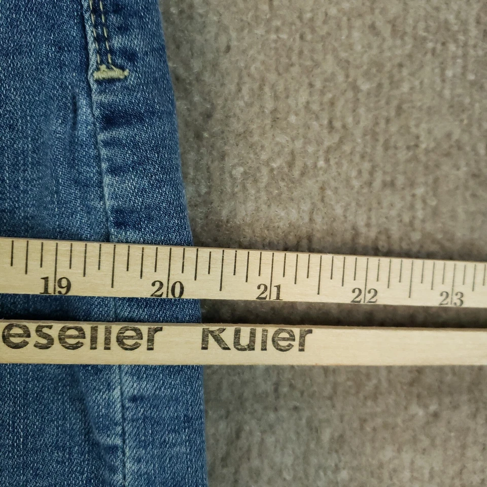 Tommy Bahama Falda Mujer Talla 31 Azul Denim Mini Corto Jean Informal Bolsillo Foto 4 de 4