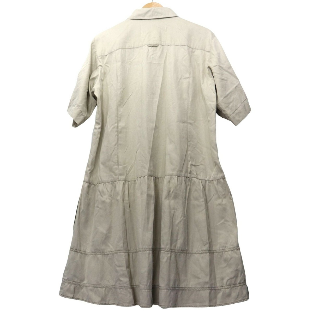 mango cotton shirt dress MNG Vintage 2005 Beige 100% Size M Tiered Skirt Safari White Lace Cocktail Dress Color:Coral Floral Tshirt dress The Mango cotton shirt nude prom dress