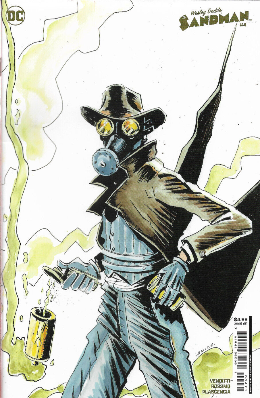 WESLEY DODDS THE SANDMAN (2023) #4 LEMIRE Variant - New Bagged