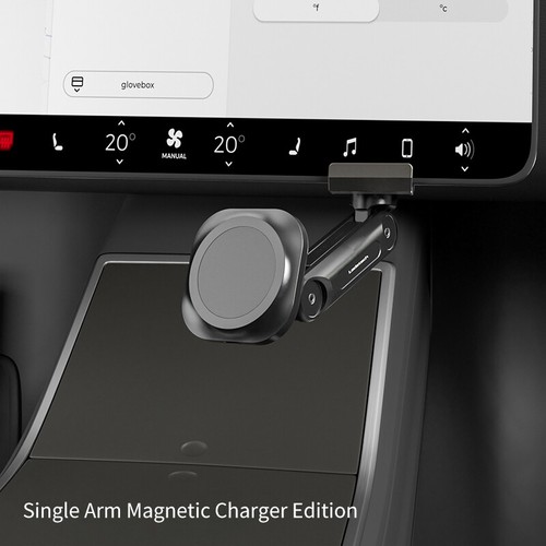 Poignée de téléphone magnétique pliable sans fil sans fil pour support TESLA modèle 3/Y - Photo 12 sur 17