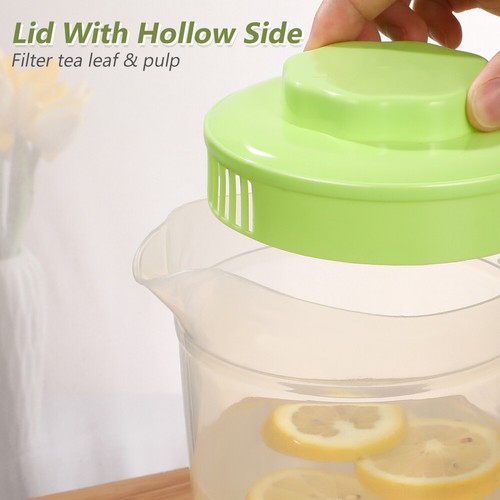 Brocca caraffa acqua contenitore plastica 2 pezzi brocca birra brocca limone - Foto 11 di 11