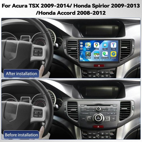 Radio de coche para Acura TSX 2009-2014 Honda Accord Spirior Carplay 4+64 GB WIFI FM BT - Imagen 4 de 23