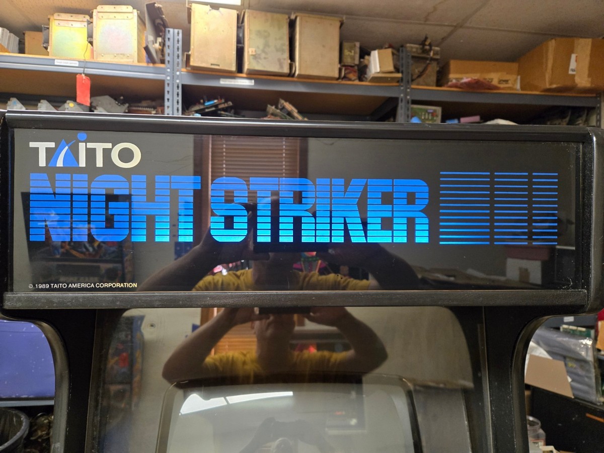Minty RARE 1989 Taito NIGHT STRIKER dedicated Video Arcade Game