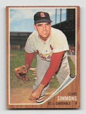 1962 TOPPS #285 CURT SIMMONS EX *Hot Corner Vintage*